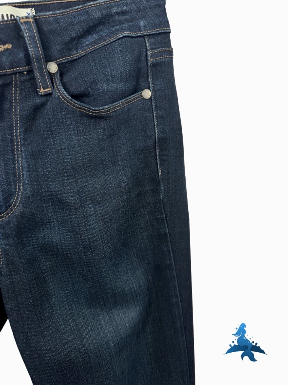 1361 PAIGE Hoxton Ultra Skinny Jeans – Size 26 – Mona Dark Indigo - Picture 4 of 14